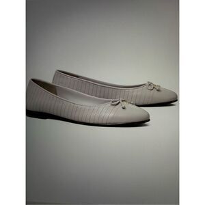 NWT Tory Burch Cap-Toe Quilted Ballet Flats